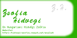 zsofia hidvegi business card