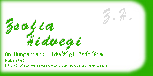 zsofia hidvegi business card